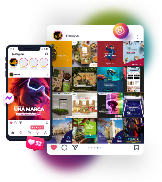 Mockup visual de BrandSync Digital